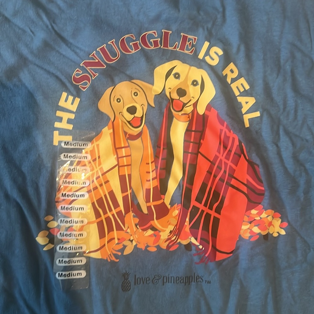 Love & Pineapples Snuggle is Real short sleeve T-shirt